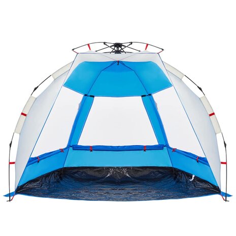 Strandtent 2-persoons waterdicht snelontgrendeling azuurblauw 5