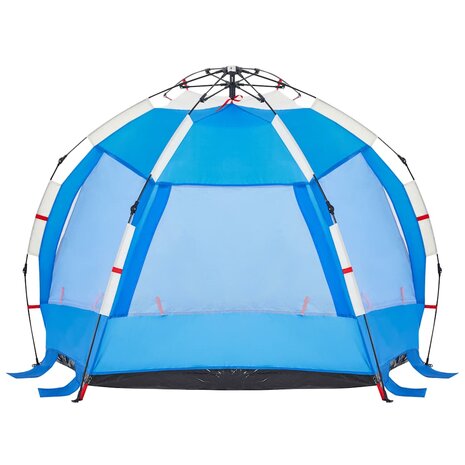 Strandtent 2-persoons waterdicht snelontgrendeling azuurblauw 8