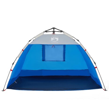 Strandtent 2-persoons waterdicht snelontgrendeling azuurblauw 6