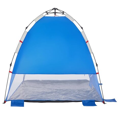 Strandtent 2-persoons waterdicht snelontgrendeling azuurblauw 7