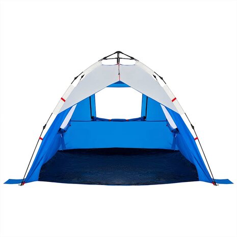 Strandtent 3-persoons waterdicht snelontgrendeling azuurblauw 7
