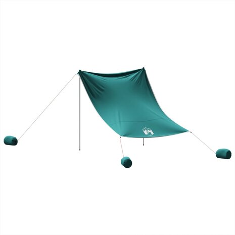 Strandluifel met zandankers 214x236 cm groen 6