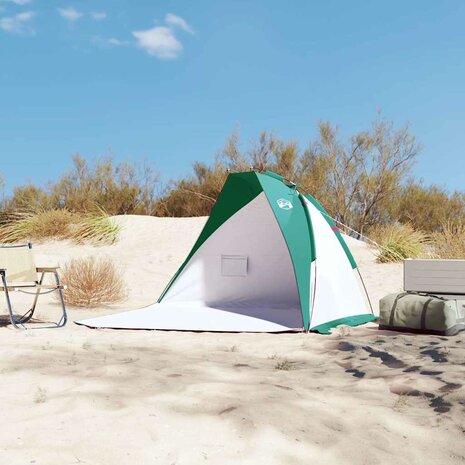 Strandtent 268x223x125 cm 185T polyester zeegroen 3