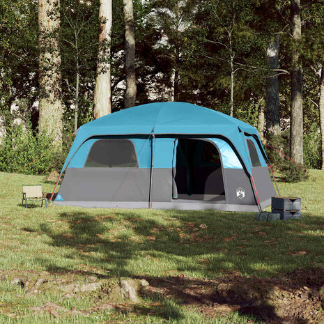 Gezinstent 10-persoons waterdicht blauw 3