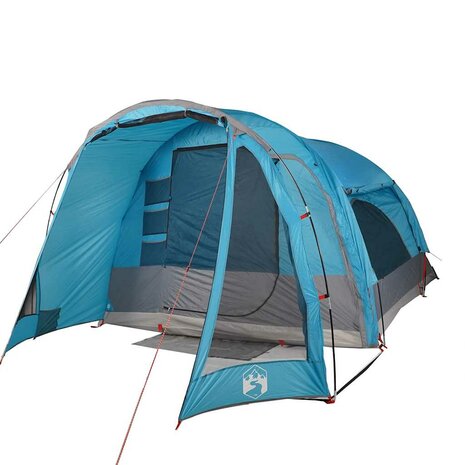 Kampeertent 6-persoons waterdicht blauw 3