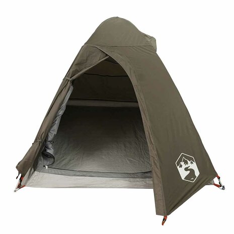 Koepeltent 2-persoons waterdicht bruin 6