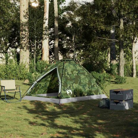 Koepeltent 2-persoons waterdicht camouflage 3