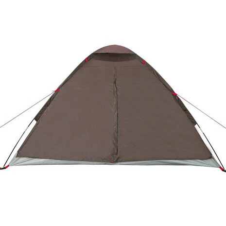 Koepeltent 4-persoons waterdicht bruin 7