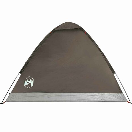 Koepeltent 4-persoons waterdicht bruin 8
