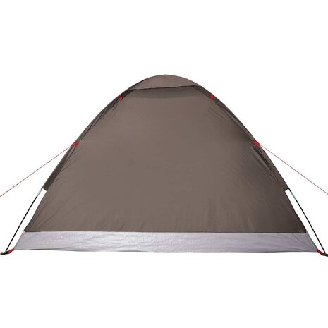 Koepeltent 4-persoons waterdicht bruin 9