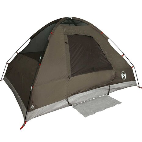 Koepeltent 2-persoons waterdicht bruin 5