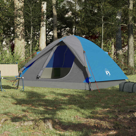 Koepeltent 3-persoons waterdicht blauw 3