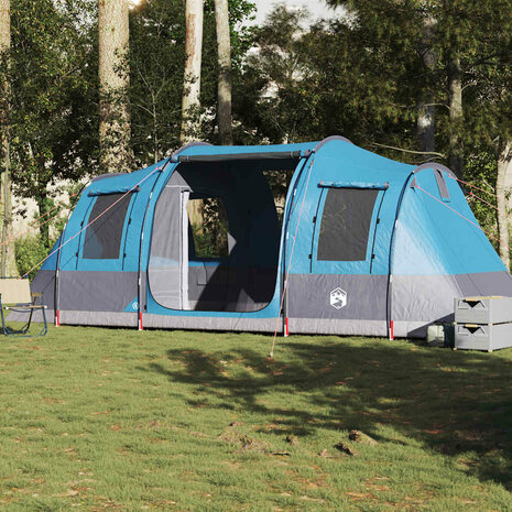 Tunneltent 4-persoons waterdicht blauw 1