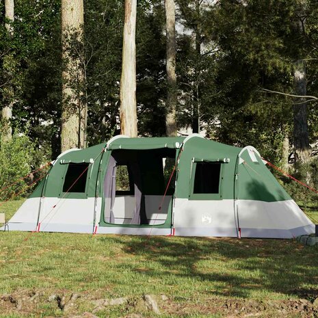 Tunneltent 6-persoons waterdicht groen 1