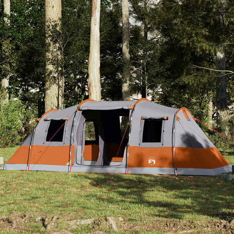 Tunneltent 6-persoons waterdicht grijs 1