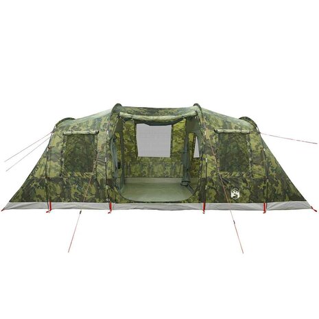 Tunneltent 6-persoons waterdicht camouflage 6
