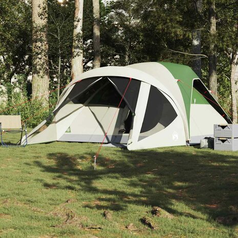 Tunneltent 6-persoons waterdicht groen 3