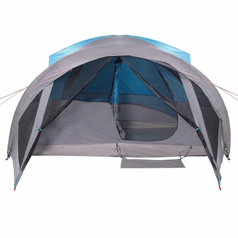 Tunneltent 6-persoons waterdicht blauw 7