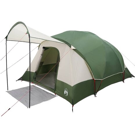 Tunneltent 8-persoons waterdicht groen 3