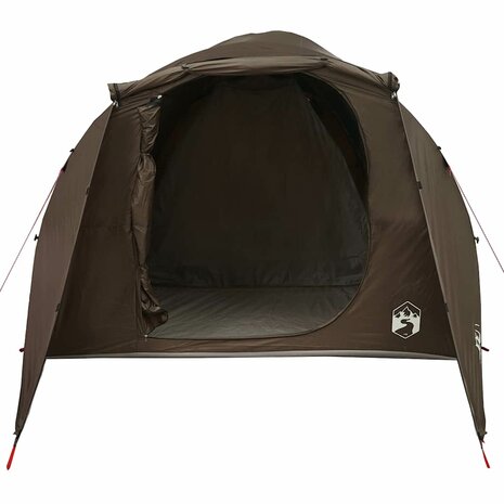 Tunneltent 6-persoons waterdicht bruin 5