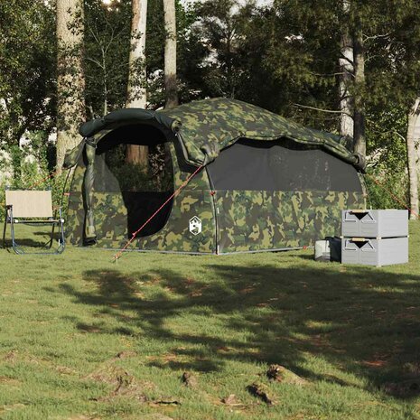 Tunneltent 6-persoons waterdicht camouflage 3