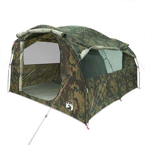 Tunneltent 6-persoons waterdicht camouflage 4