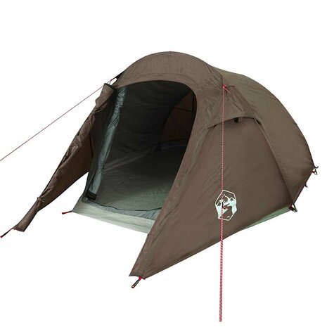 Tunneltent 3-persoons waterdicht bruin 4