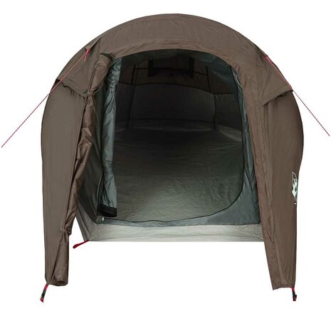 Tunneltent 2-persoons waterdicht bruin 6
