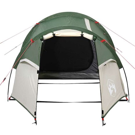 Tunneltent 2-persoons waterdicht groen 5