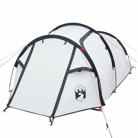 Tunneltent 2-persoons waterdicht verduisterend stof wit 5