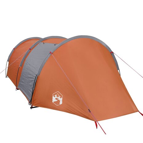 Tunneltent 4-persoons waterdicht oranje 5