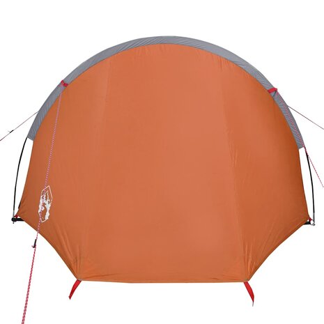 Tunneltent 4-persoons waterdicht oranje 6