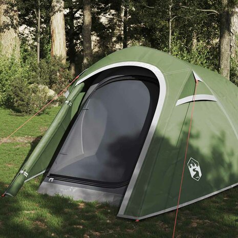 Tunneltent 3-persoons waterdicht groen 1