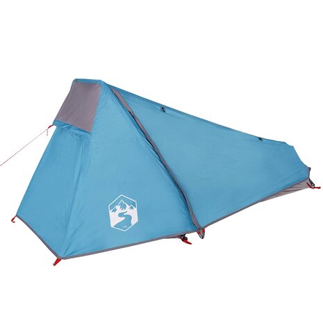 Tunneltent 1-persoons waterdicht blauw 6