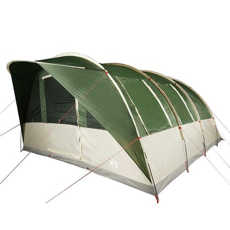 Tunneltent 7-persoons waterdicht groen 2