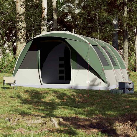 Tunneltent 7-persoons waterdicht groen 3
