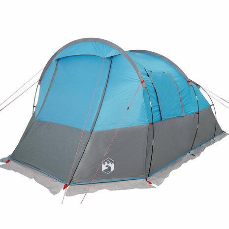 Tunneltent 4-persoons waterdicht blauw 5