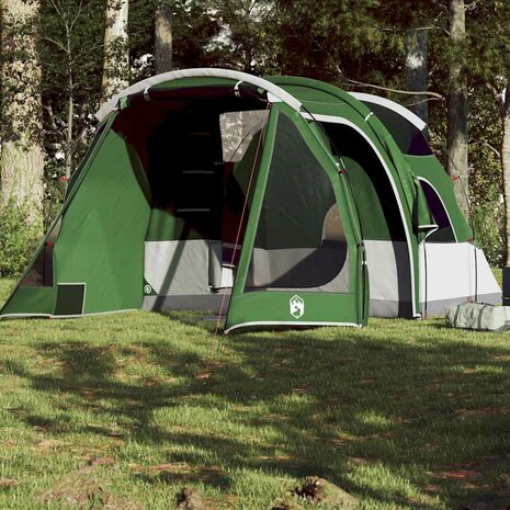 Tunneltent 4-persoons waterdicht groen 1