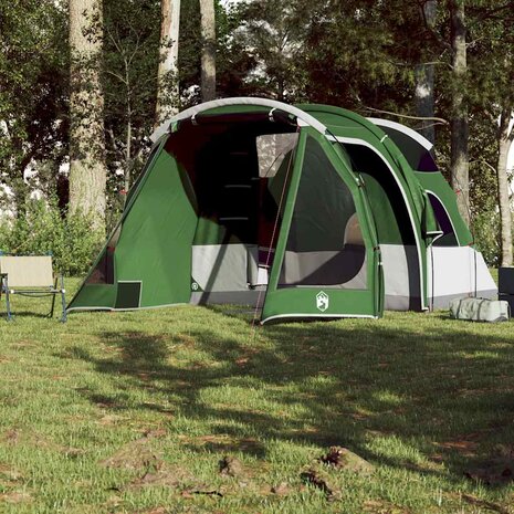 Tunneltent 4-persoons waterdicht groen 4