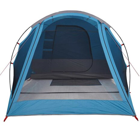 Tunneltent 4-persoons waterdicht blauw 6