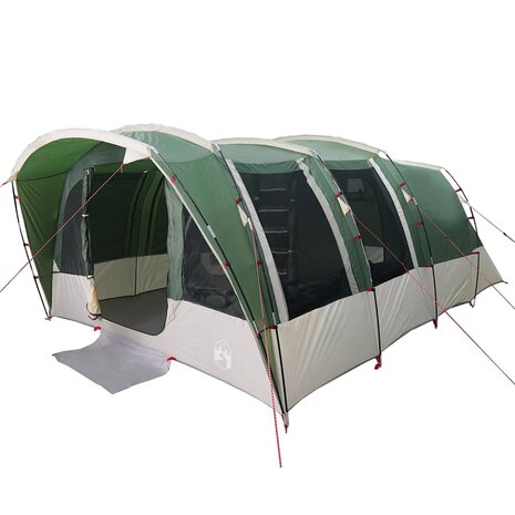 Tunneltent 8-persoons waterdicht groen 3