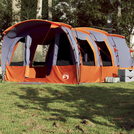 Tunneltent 8-persoons waterdicht grijs 1