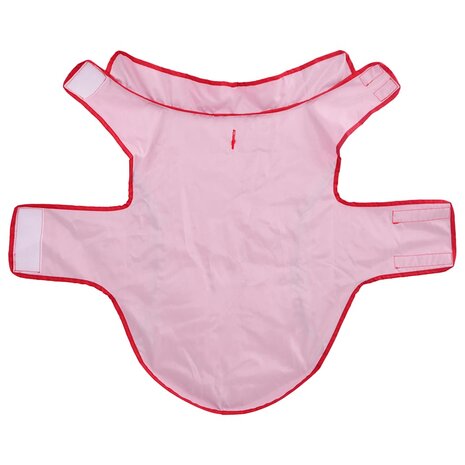 Hondenregenjas met reflecterende strips polyester rood 2XL 5