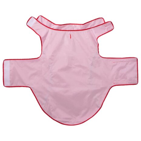 Hondenregenjas met reflecterende strips polyester rood 4XL 5