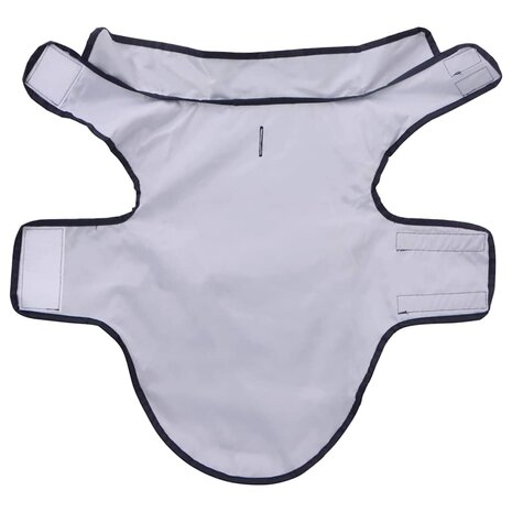 Hondenregenjas met reflecterende strips polyester blauw XXS 5