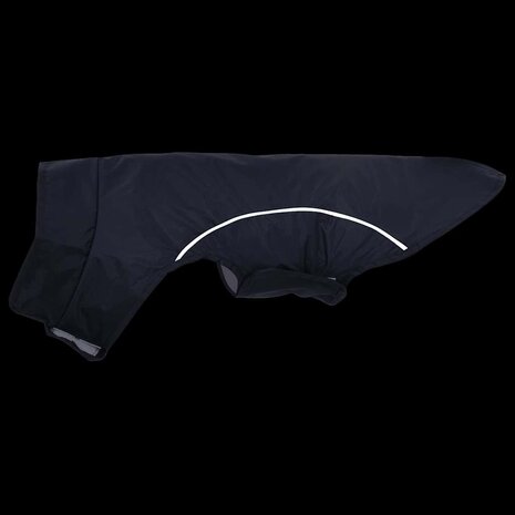 Hondenregenjas met reflecterende strips polyester blauw XS 7