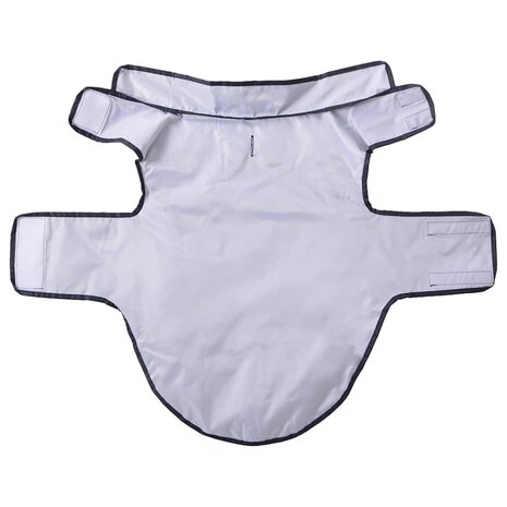 Hondenregenjas met reflecterende strips polyester blauw XL 5