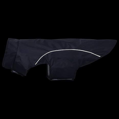 Hondenregenjas met reflecterende strips polyester blauw XL 7