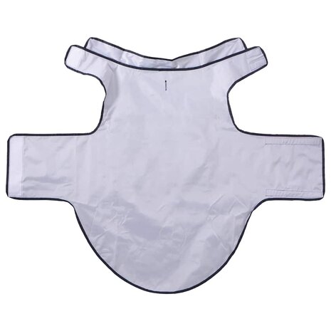 Hondenregenjas met reflecterende strips polyester blauw 3XL 5
