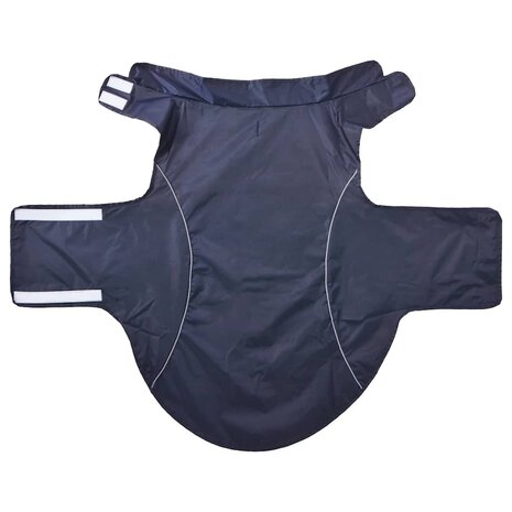 Hondenregenjas met reflecterende strips polyester blauw 4XL 4